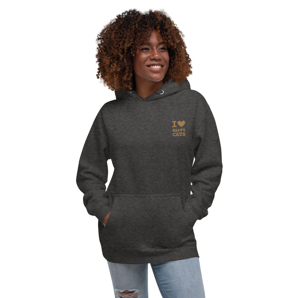 Happy Cats Hoodie with embroidered logo