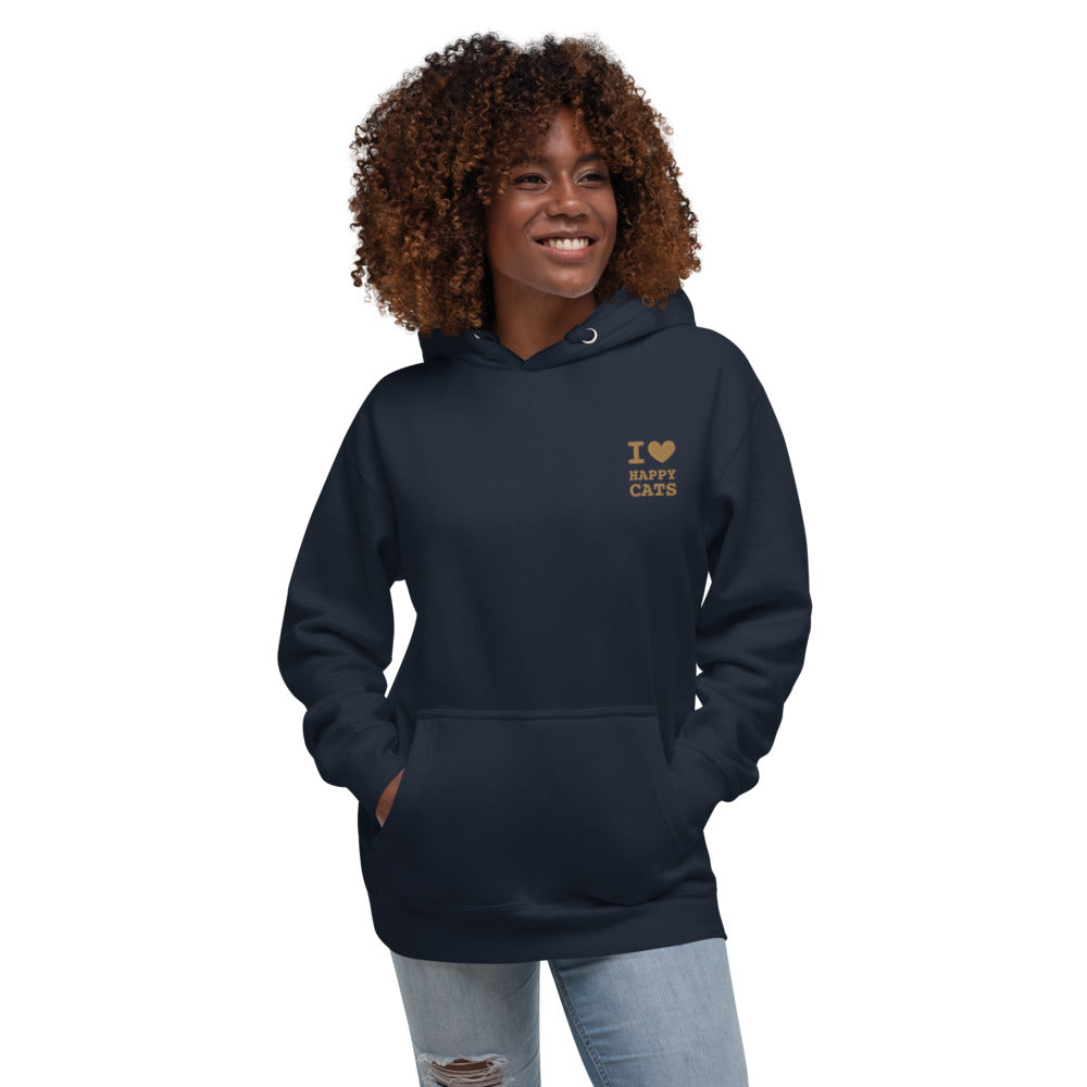Happy Cats Hoodie with embroidered logo